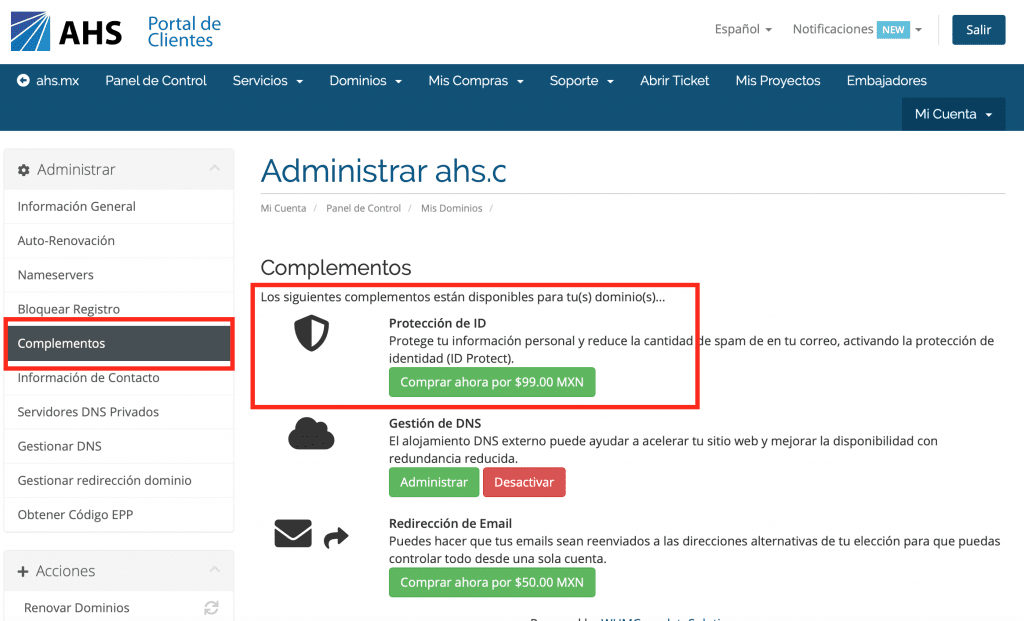 5 razones para activar la Privacidad en tu dominio web 4 Lidergia